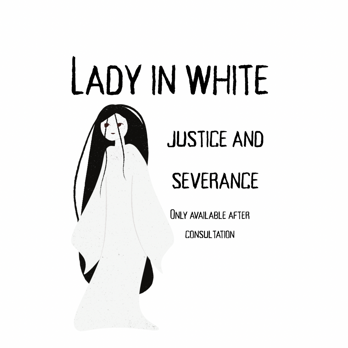 Lady in White Oil XXX Cord Cutting
