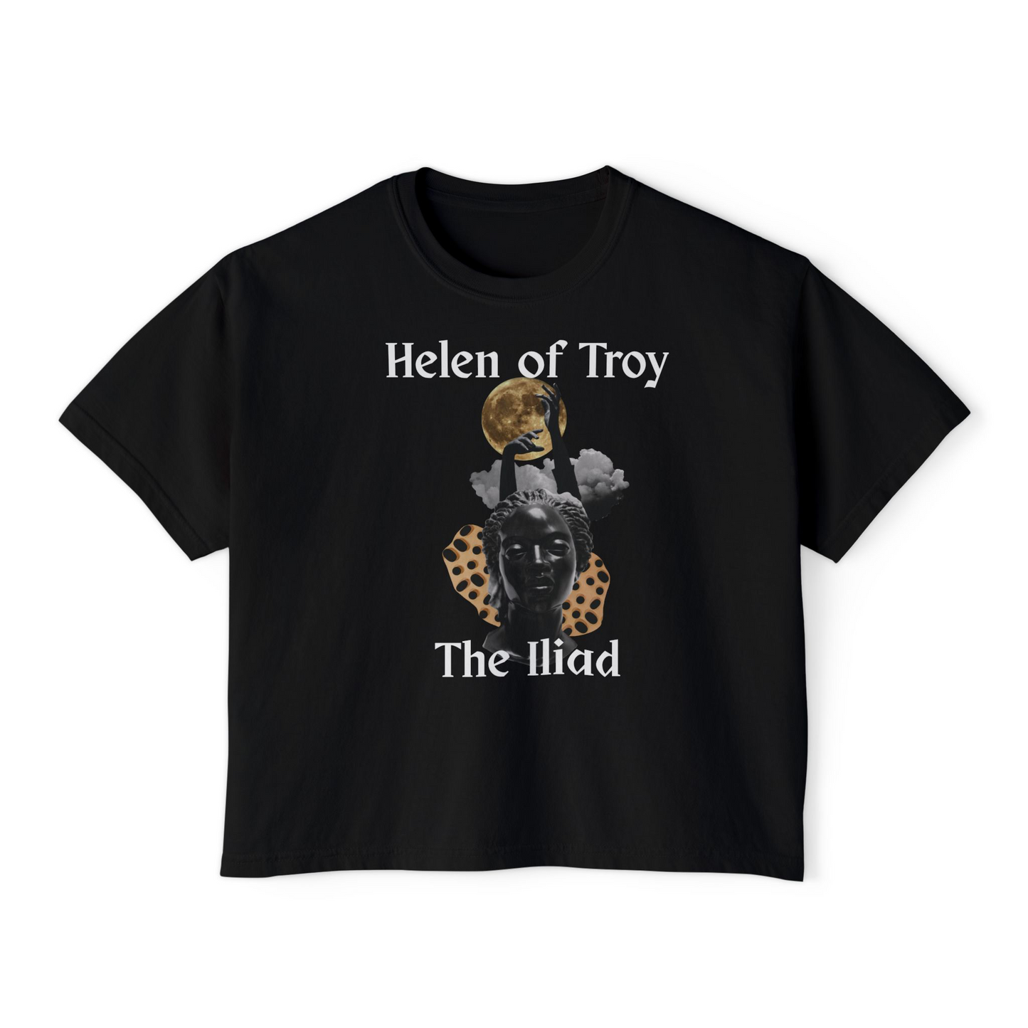 Helen of Troy The Iliad Boxy Tee — Mythology Graphic Women's Shirt