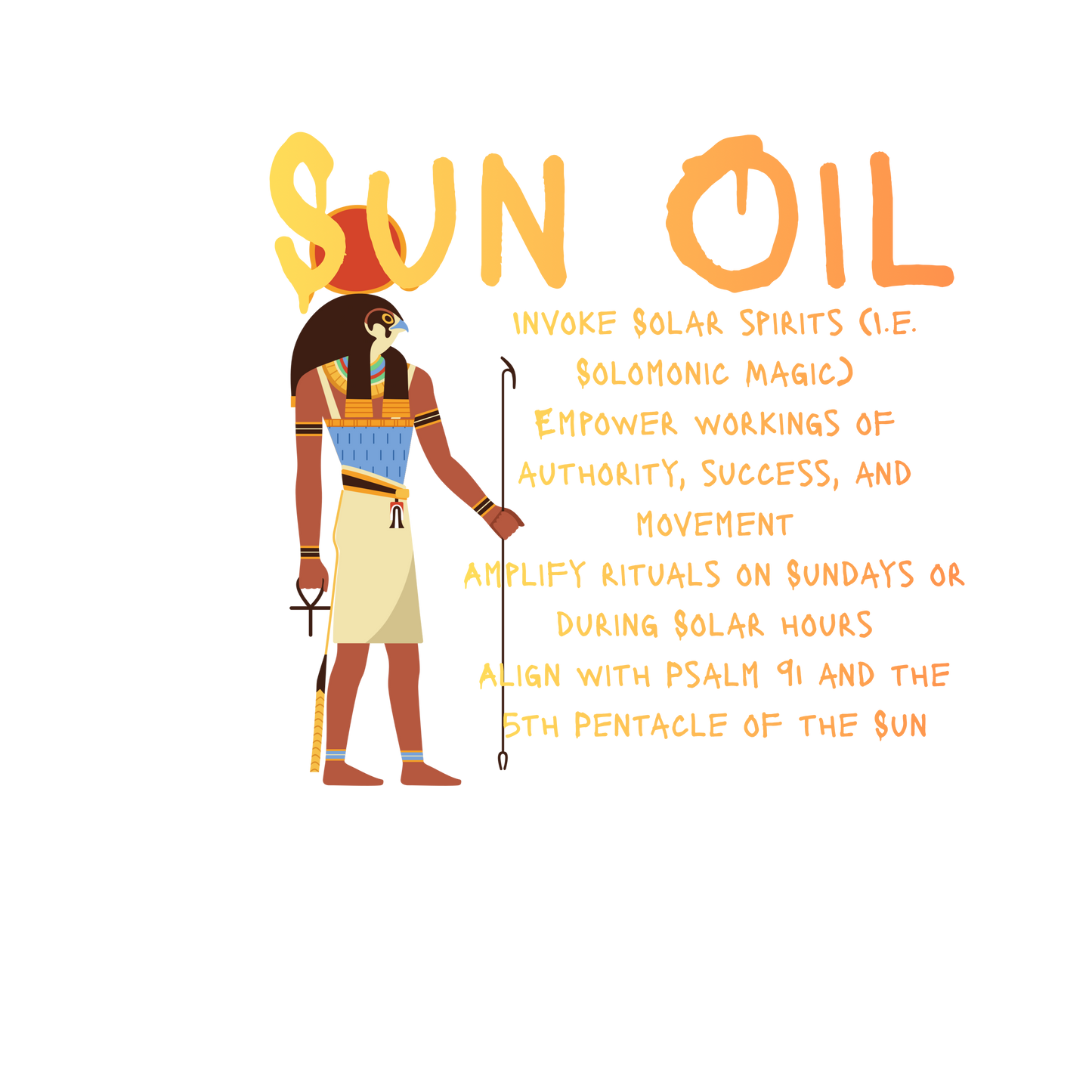 Sun Oil (For Power, Movement, Favor, and Protection)