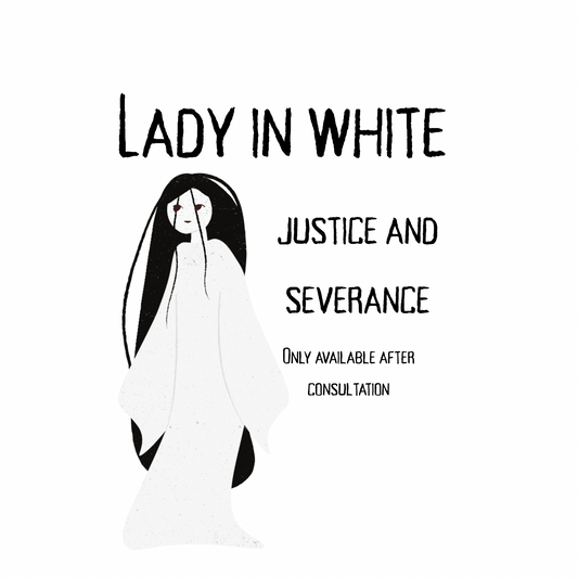 Lady in White Oil XXX Cord Cutting