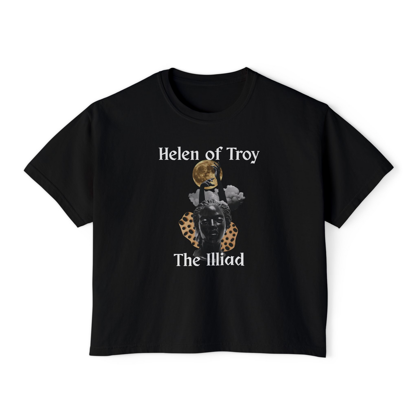 Helen of Troy The Iliad Boxy Tee — Mythology Graphic Women's Shirt