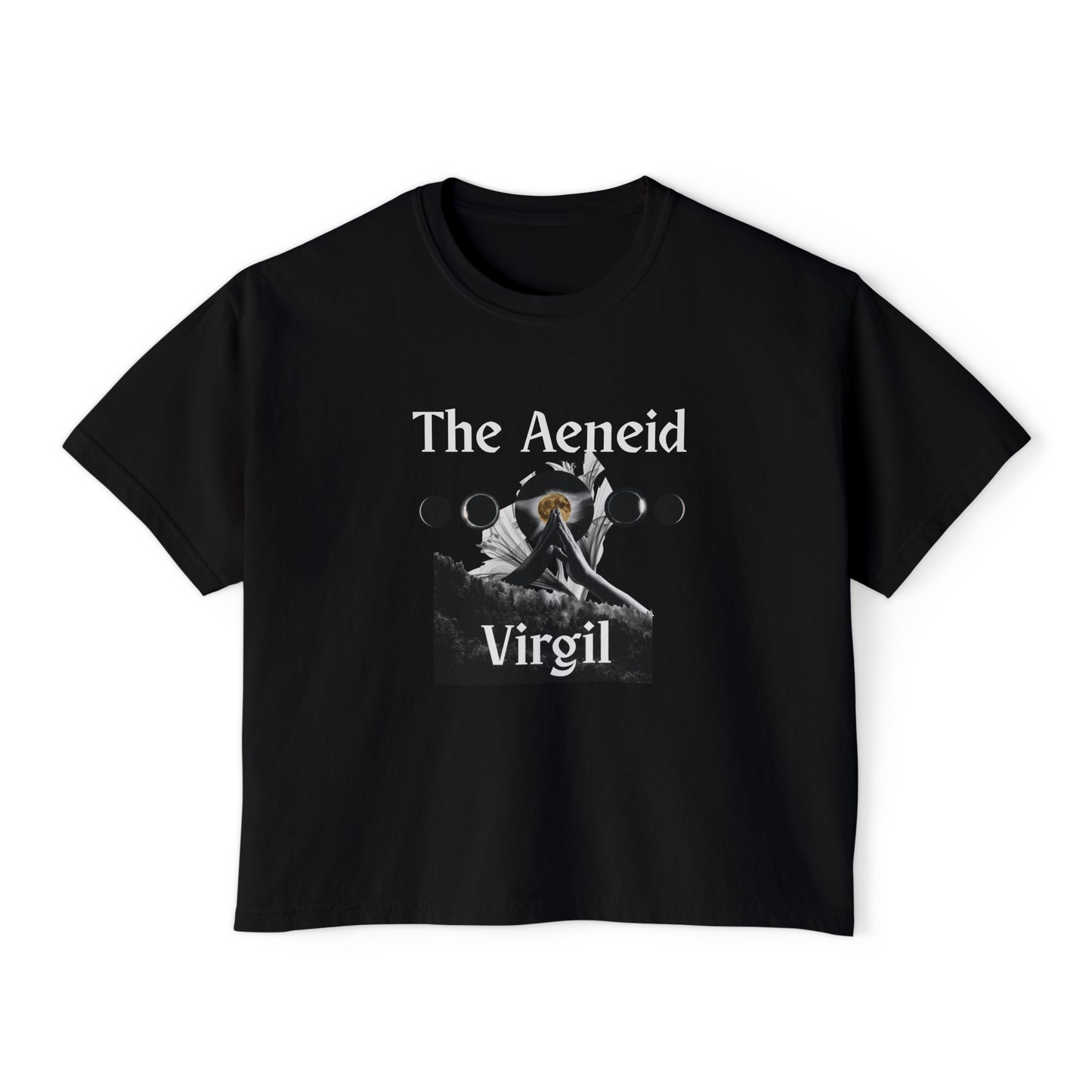 The Aeneid Virgil Women's Boxy Tee — Classic Literary Graphic Shirt