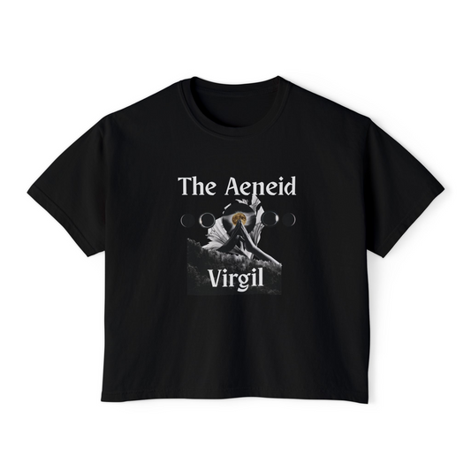 The Aeneid Virgil Women's Boxy Tee — Classic Literary Graphic Shirt