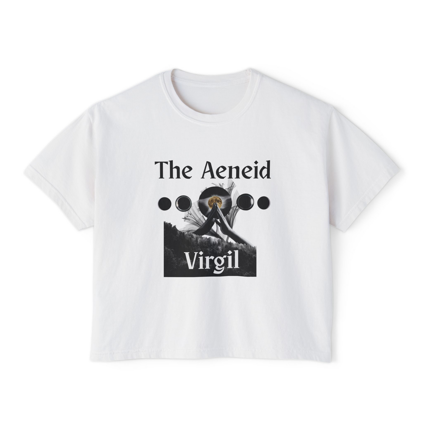 The Aeneid Virgil Women's Boxy Tee — Classic Literary Graphic Shirt
