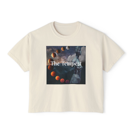 The Tempest Graphic Tee — Lunar Phases Art Women’s Boxy Tee