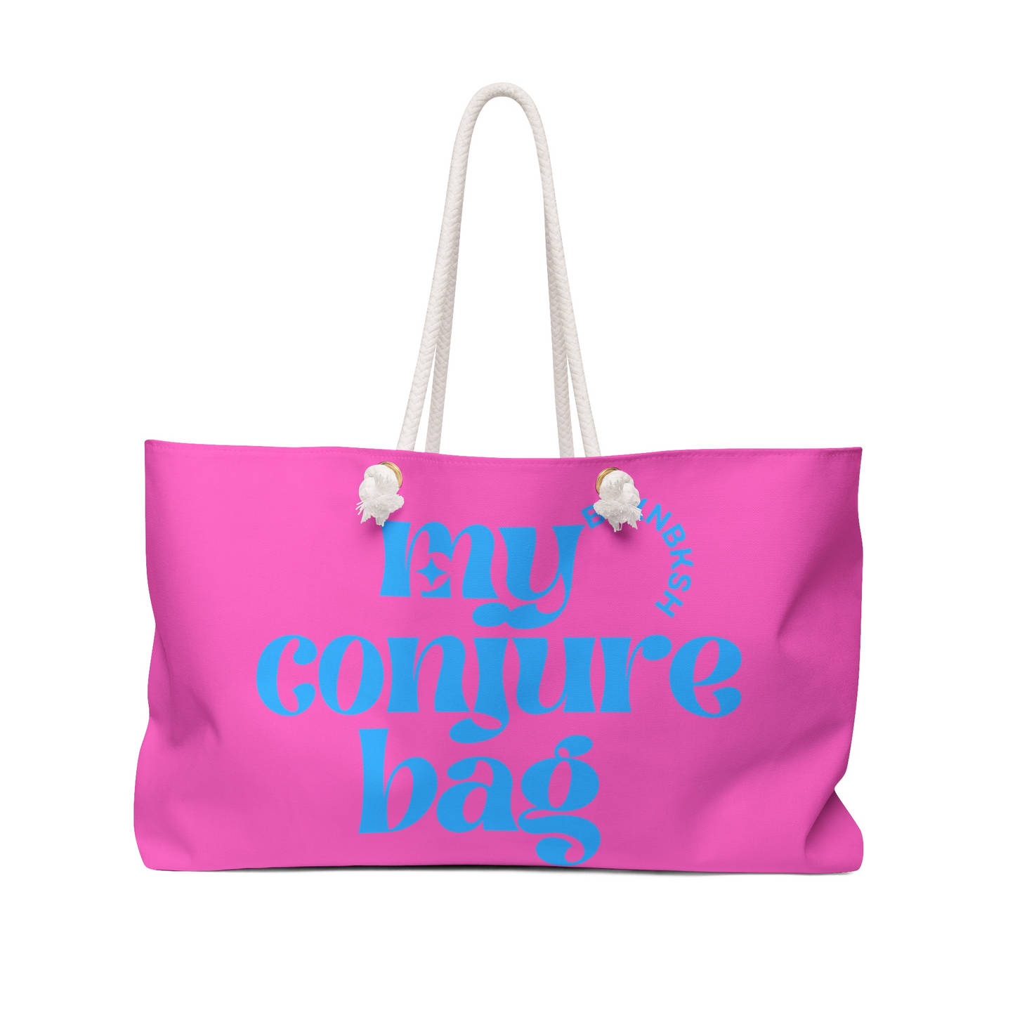 Weekender Bag — Pink “My Conjure Bag” Large Travel Tote