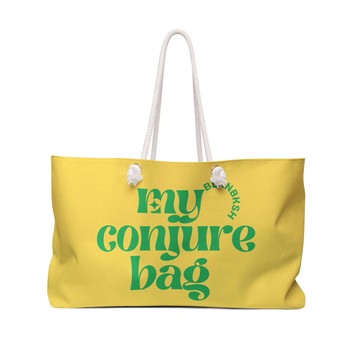 Conjure Weekender Bag — 'My Conjure Bag' Yellow Travel Tote