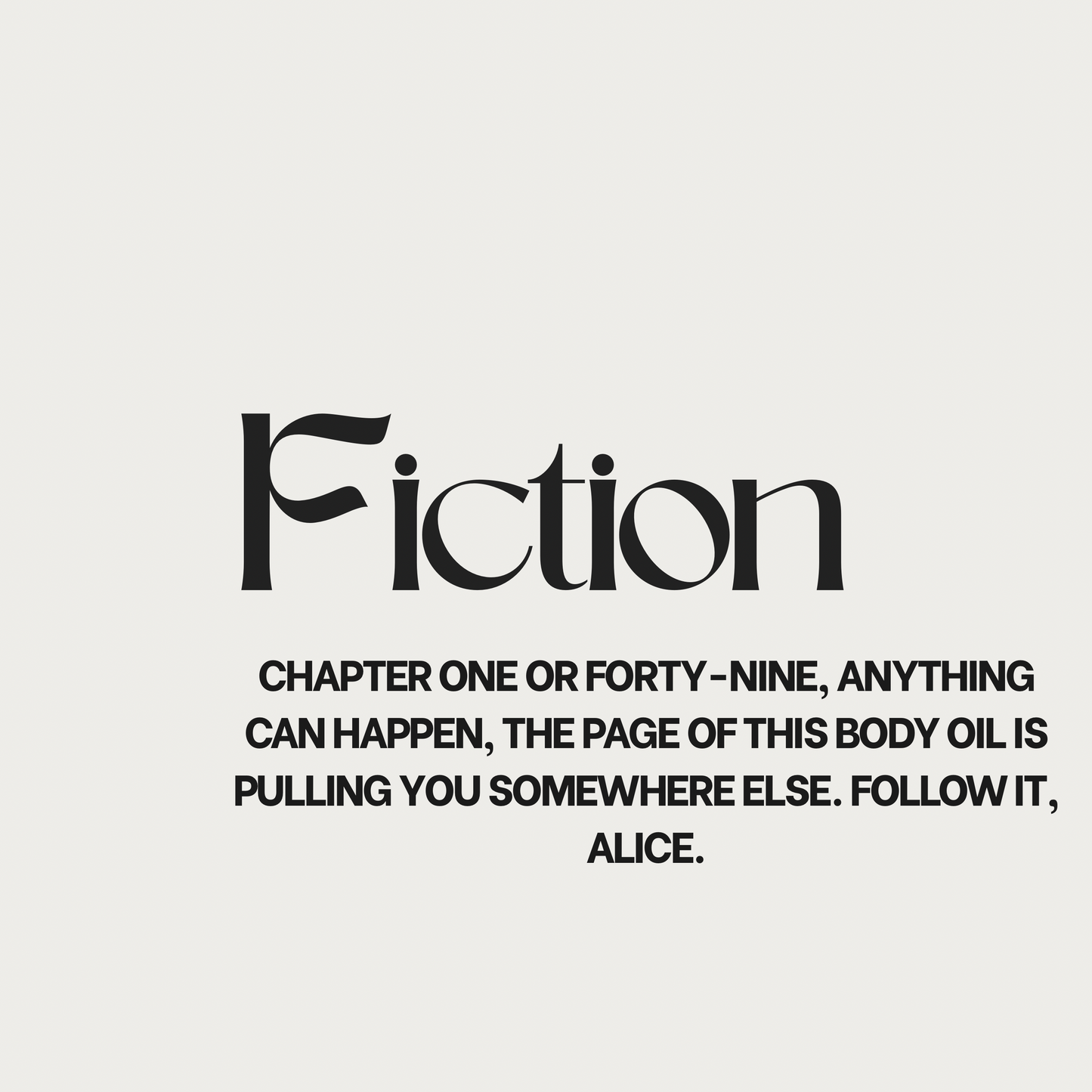 FICTION Body Oil The Library Collection