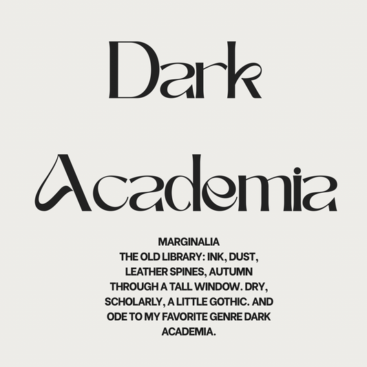 DARK ACADEMIA The Library Perfume Collection