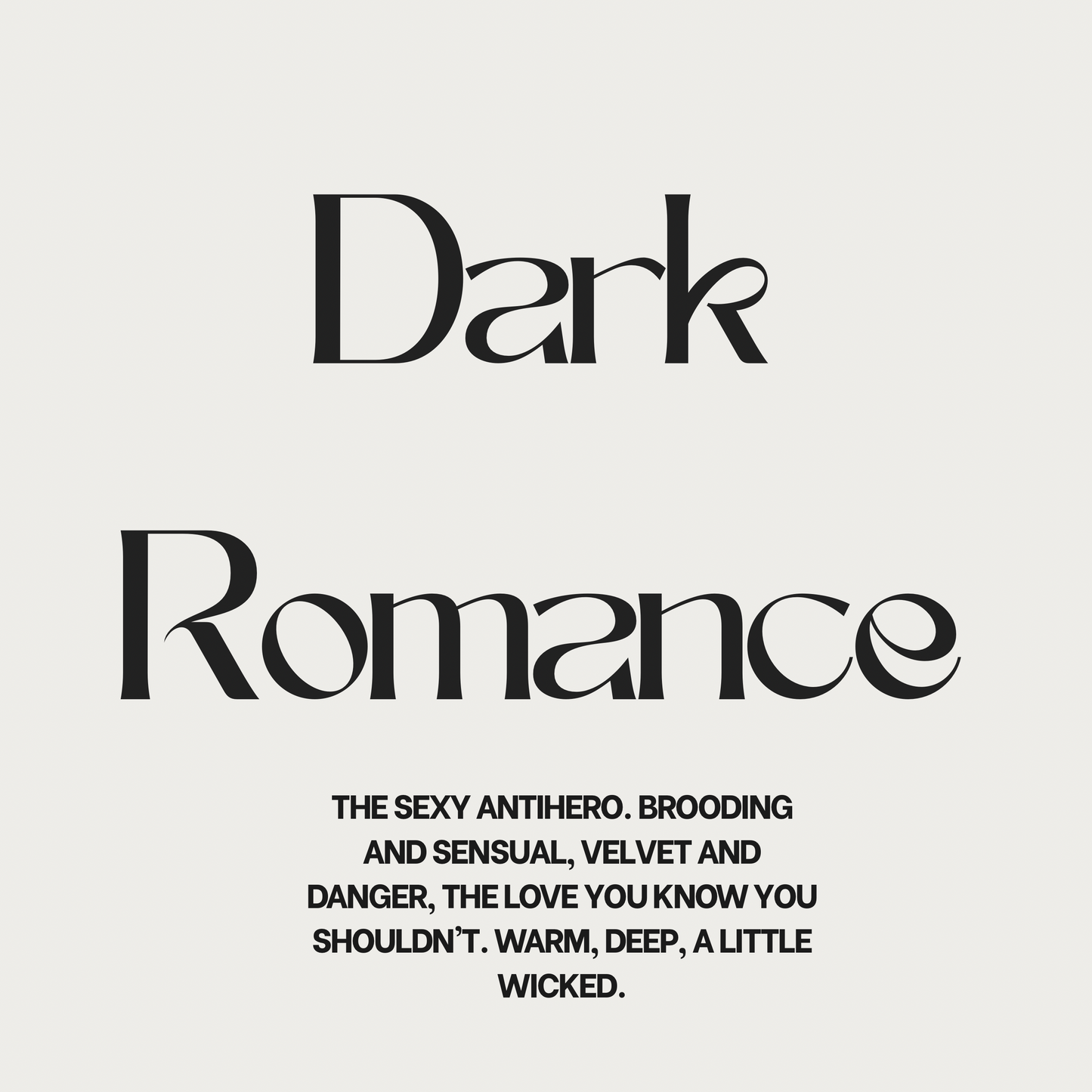 DARK ROMANCE Body Oil The Library Collection