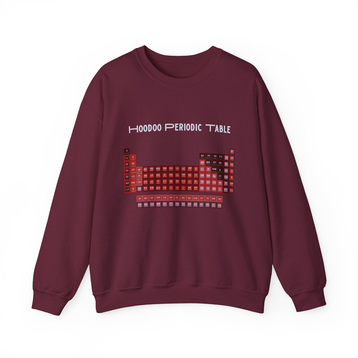Garnet Hoodoo Periodic Table Sweatshirt — Witchy Chemistry Crewneck
