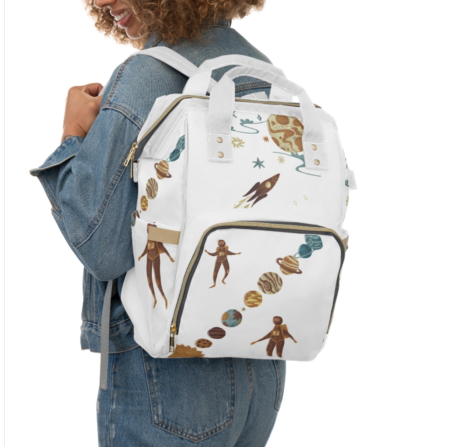 Cosmic Adventure Multifunctional Diaper Backpack – Stylish Baby Bag for Parents, Planet-Themed Diaper Bag, Unique Gift for Baby [...]