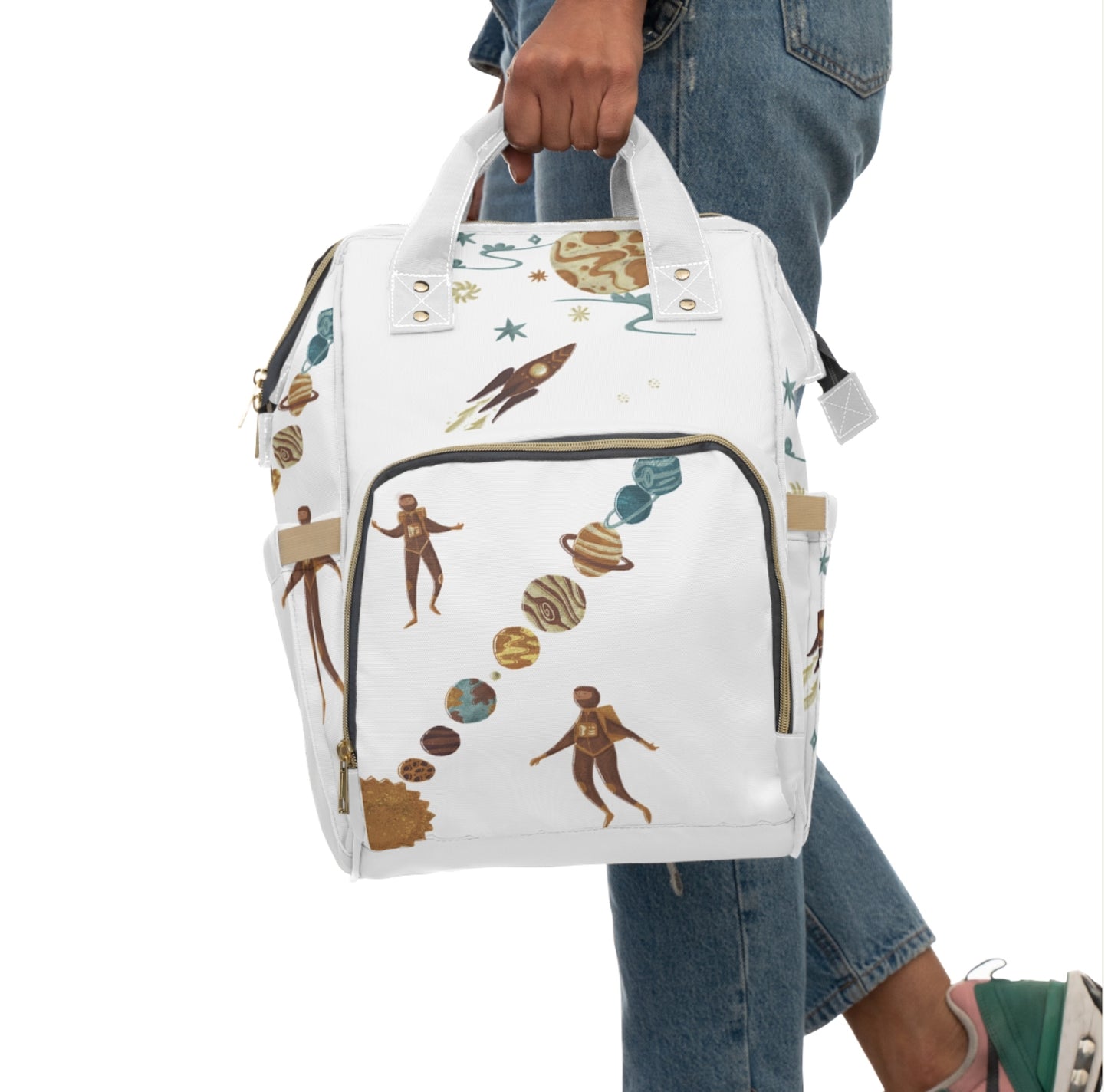 Cosmic Adventure Multifunctional Diaper Backpack – Stylish Baby Bag for Parents, Planet-Themed Diaper Bag, Unique Gift for Baby [...]