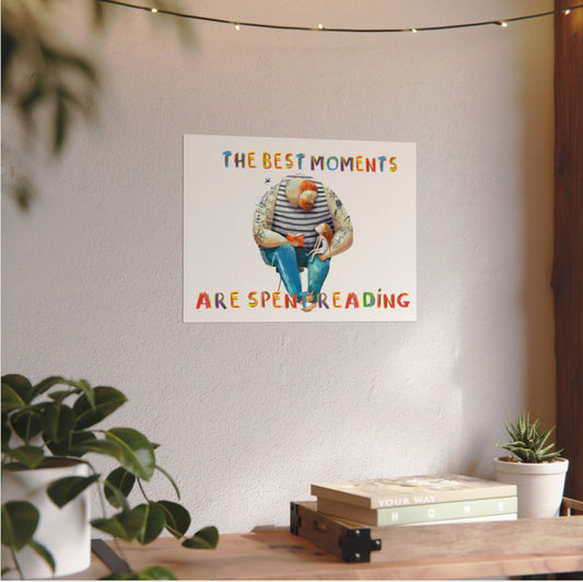 Cozy Watercolor Posters, Relaxing Home Decor, Reading Wall Art, Gift for Book Lovers, Colorful Art Prints