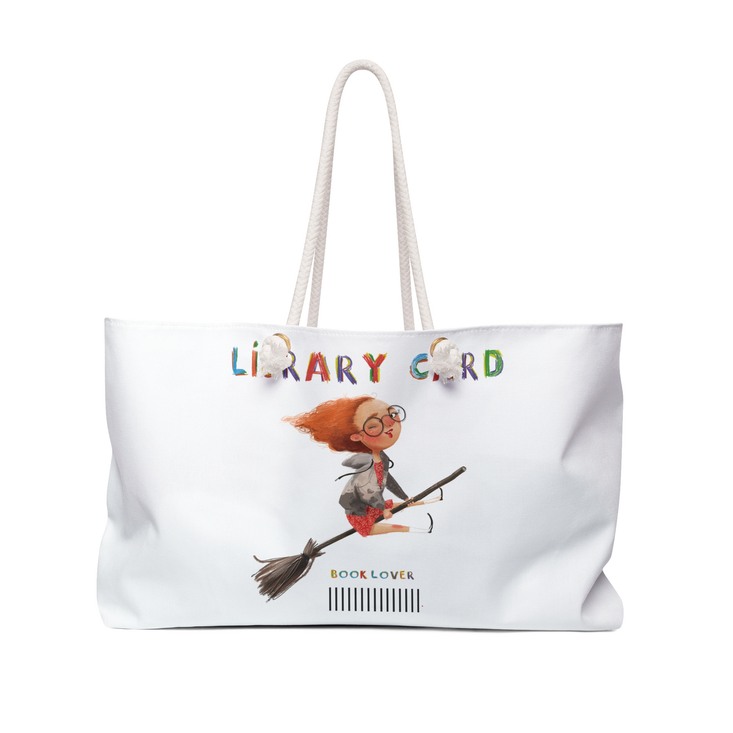 Book Lover Weekender Bag — "The Best Moments Are Spent Reading" Travel Tote