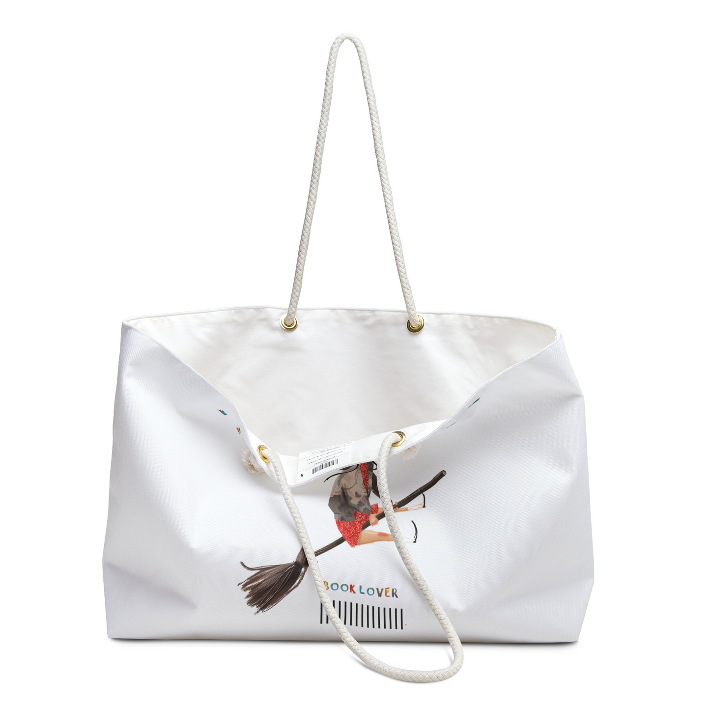 Book Lover Weekender Bag — "The Best Moments Are Spent Reading" Travel Tote